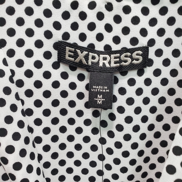 Express Polka Dot Long Dress - Picture 4 of 6